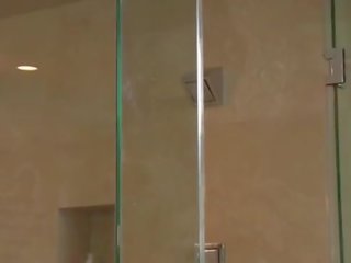 Masseuse deity shower blowjob